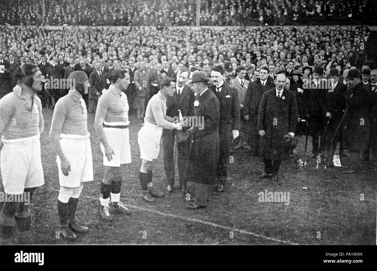 668 Frankreich Rugby Team George V 1922 Stockfoto