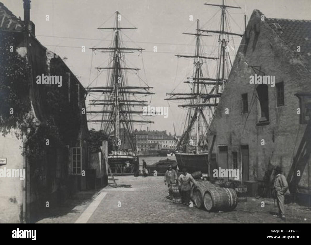 108 Grønlandske Handels Plads (1900s) Stockfoto
