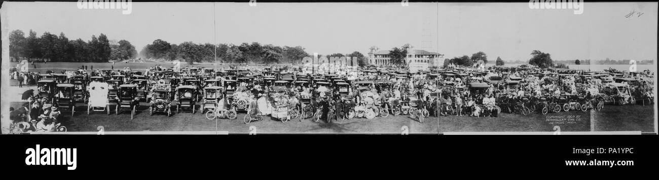 714 Glidden Tour Parade an der Belle Isle LCCN 2007662583 Stockfoto