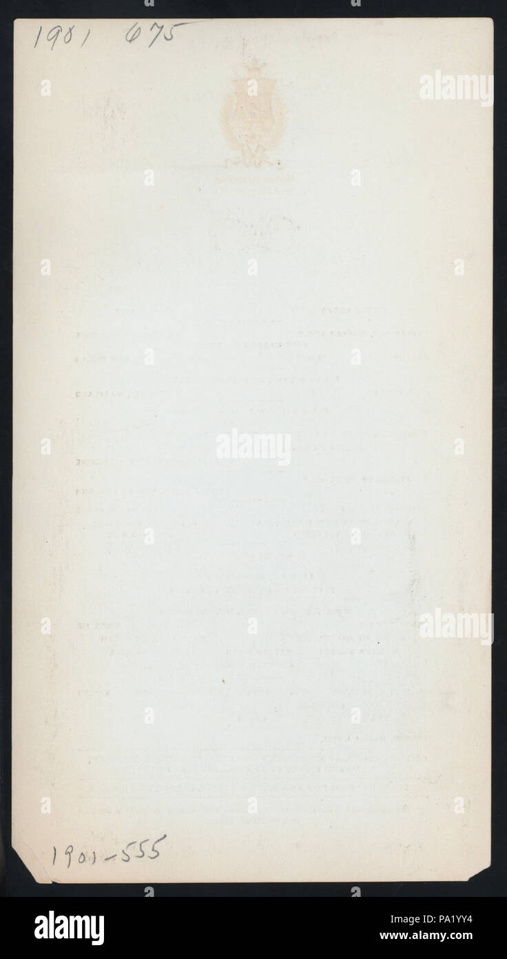 545 Abendessen (Besitz) HOTEL ALCAZAR (at) "ST. AUGUSTINE, FL" (HOTEL ;) (NYPL Hades -275711-4000012700) Stockfoto