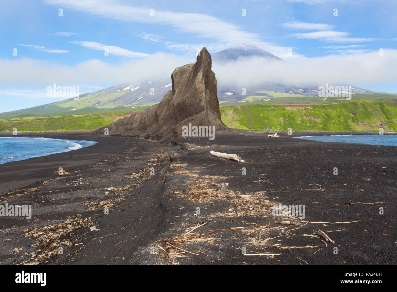 Atlasov Insel, Kuril Inseln Stockfoto