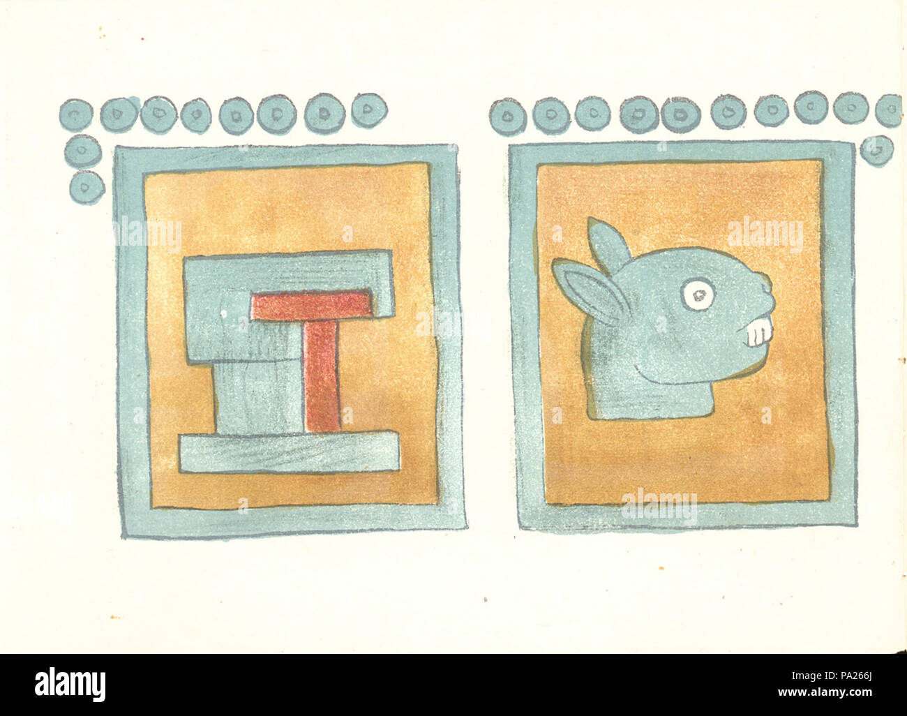 332 Codex Magliabechiano (Folio 20v) Stockfoto