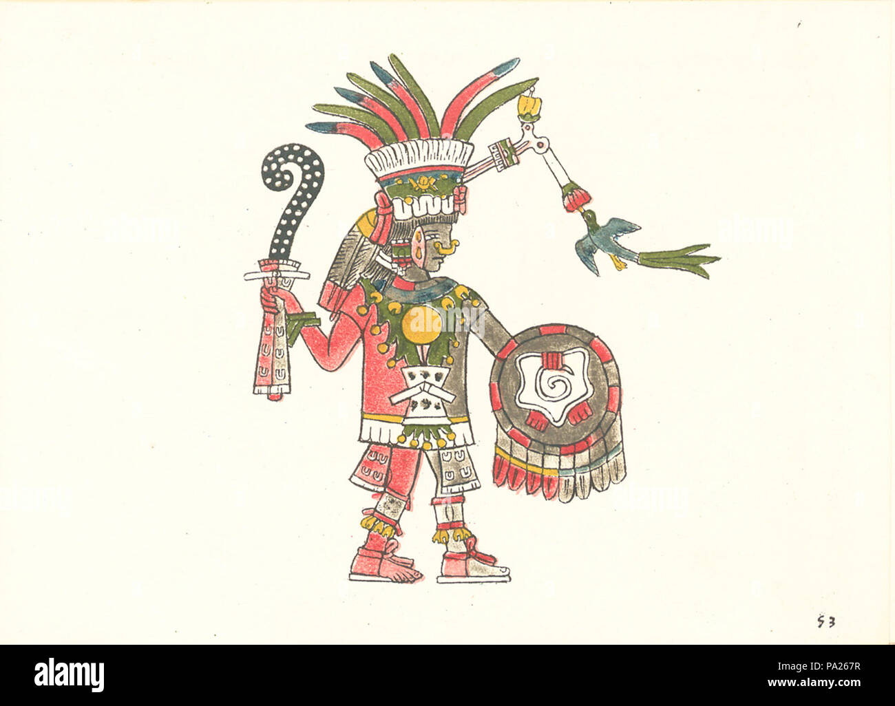 332 Codex Magliabechiano (Folio 53r) Stockfoto