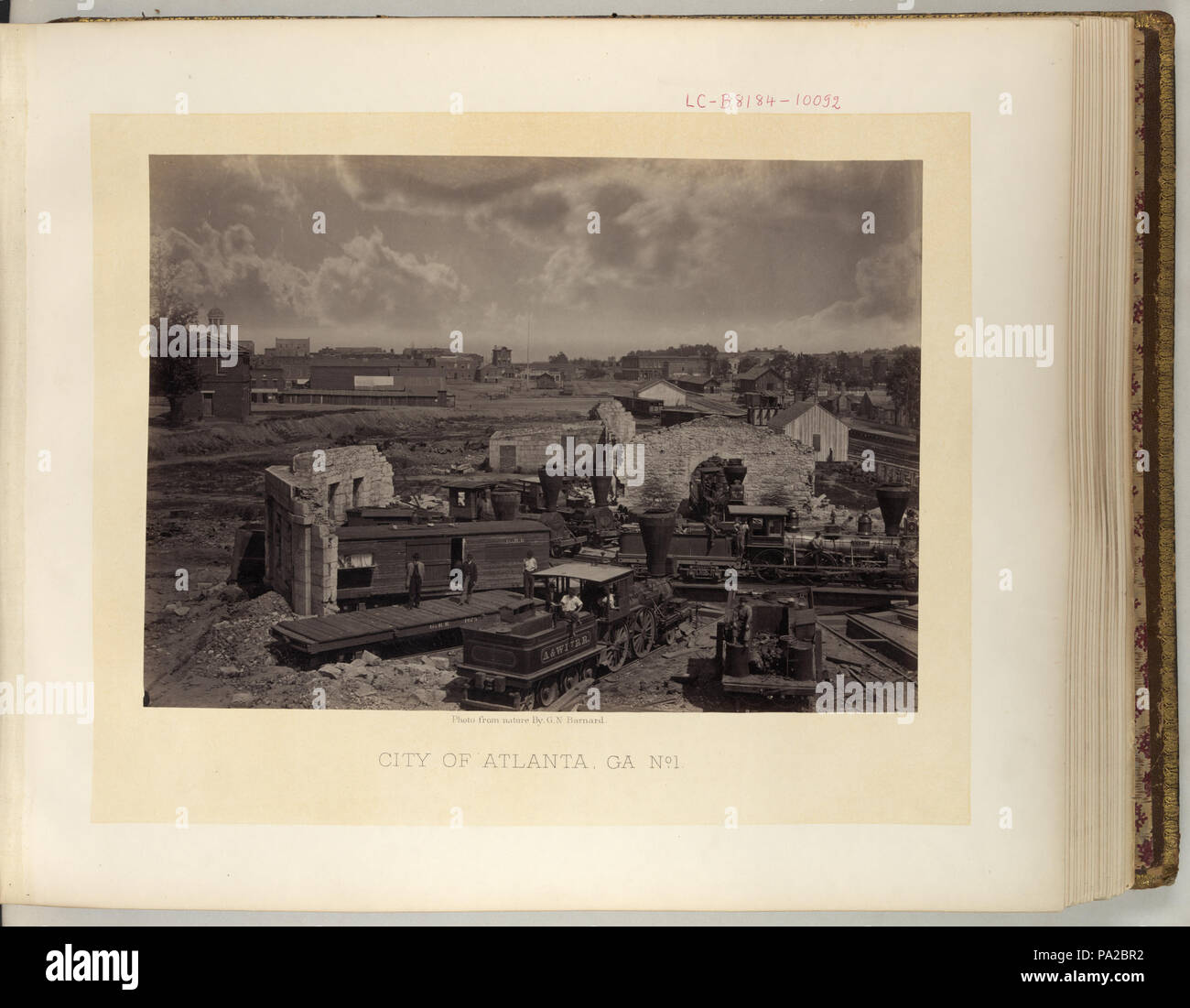 164 Atlanta roundhouse Ruine Stockfoto