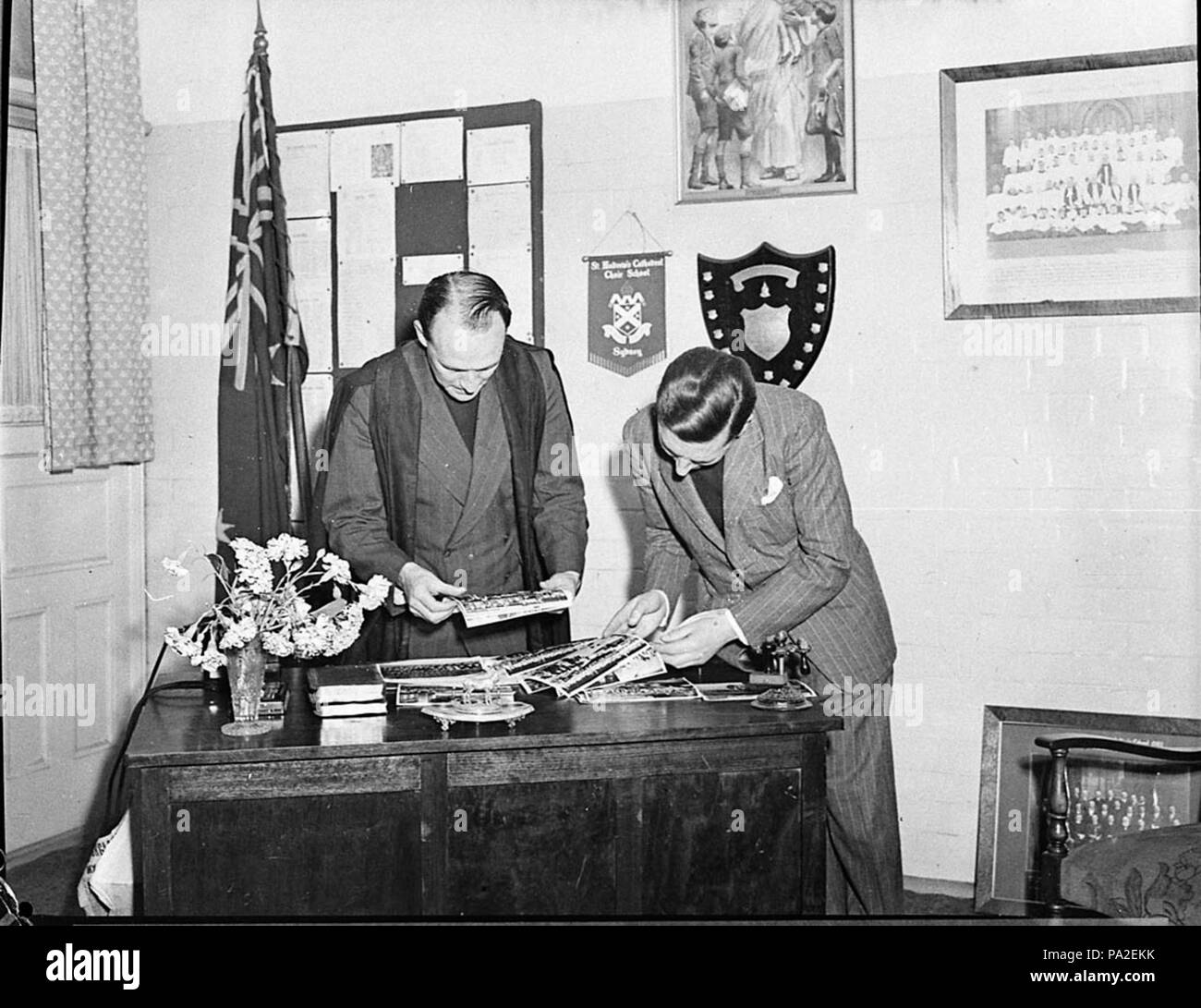 262 36894 SLNSW Ankunft der Erzbischof von Canterbury, Dr-G-Fischer Stockfoto