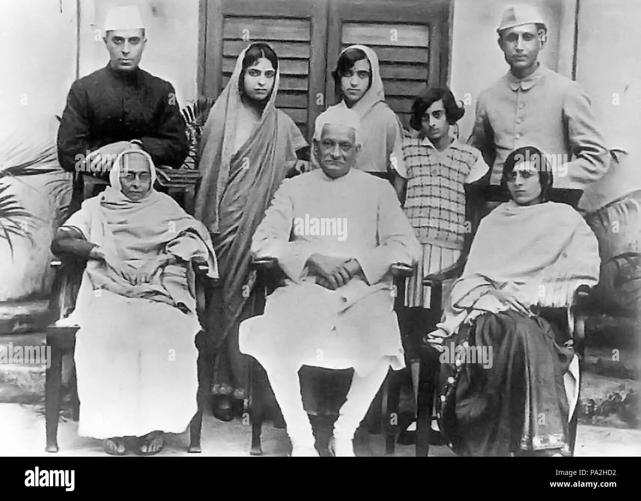 121 Nehru Familie Stockfoto