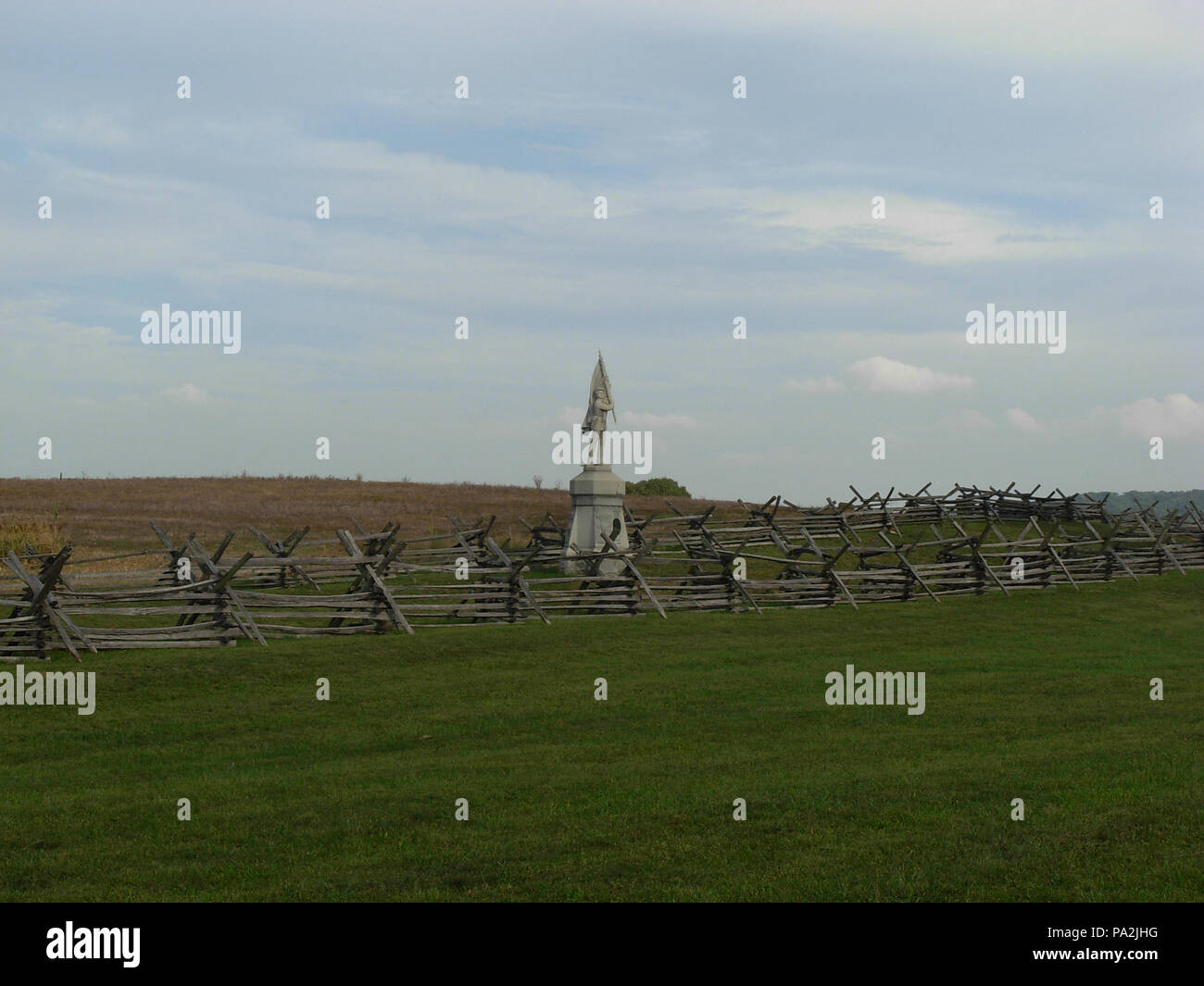 140 Antietam National Battlefield Gedenkstätte Memorial (Bloodylane) 16. Stockfoto