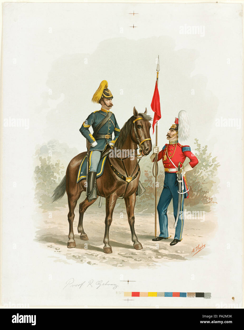 218 Boston Lancers 2 (CoA) 1836-1894 von der Boston Public Library Stockfoto