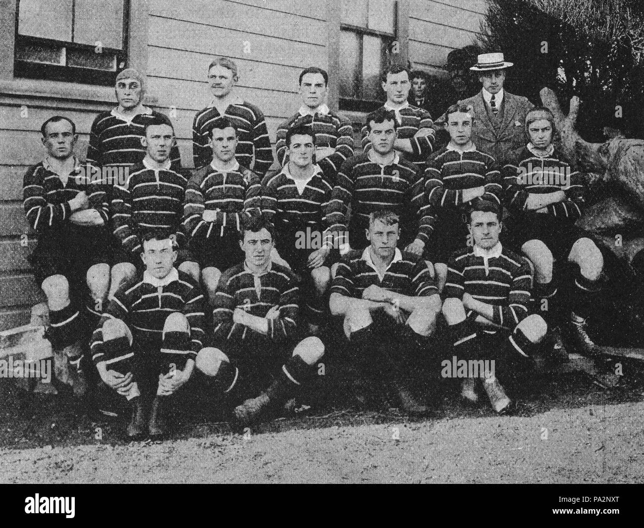 26 1904 britische Inseln Rugby Team Stockfoto