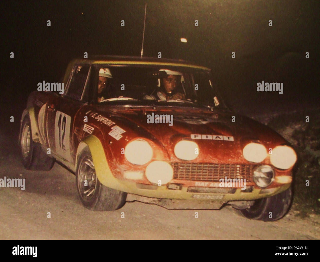 44 Cambiaghi sanfront Rally delle Regioni 1975 Stockfoto