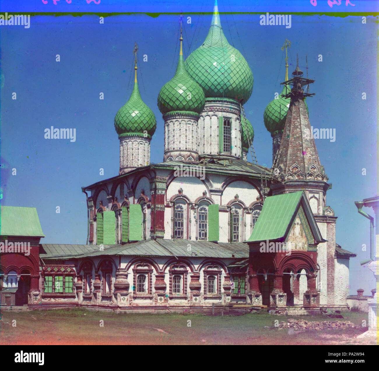 312 Kirche St. Johannes Chrysostomus von Südwesten (Prokudin-Gorsky) Stockfoto