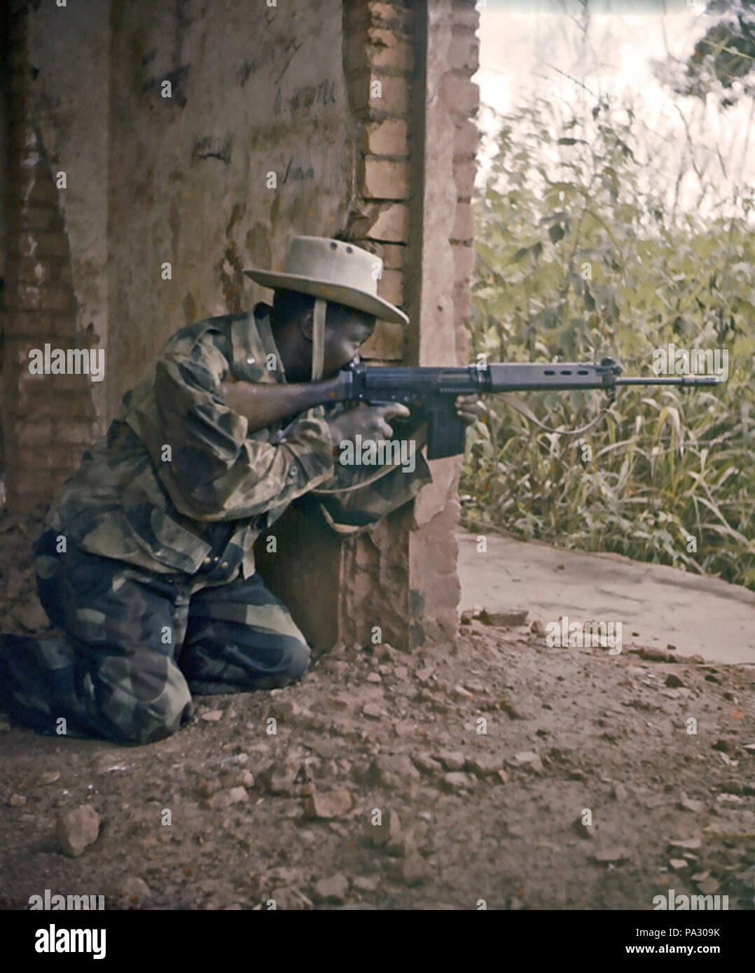 146 Katangese Gendarm Stockfoto