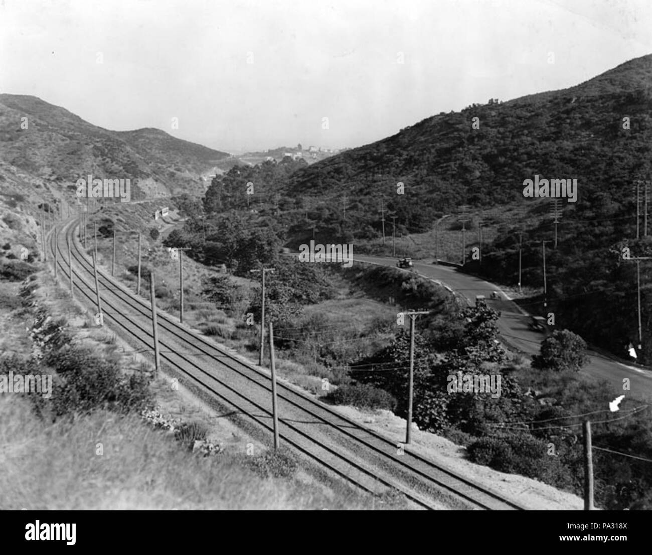 39 1922 Cahuenga Pass Hollywood Stockfoto
