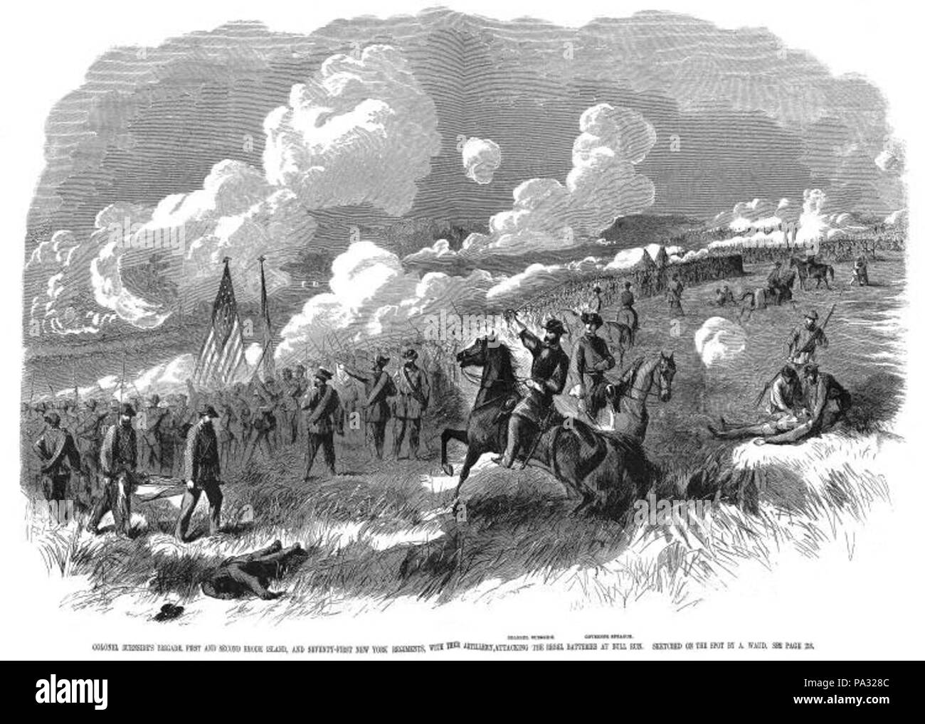 336 Oberst Burnside bei Bull Run Stockfoto