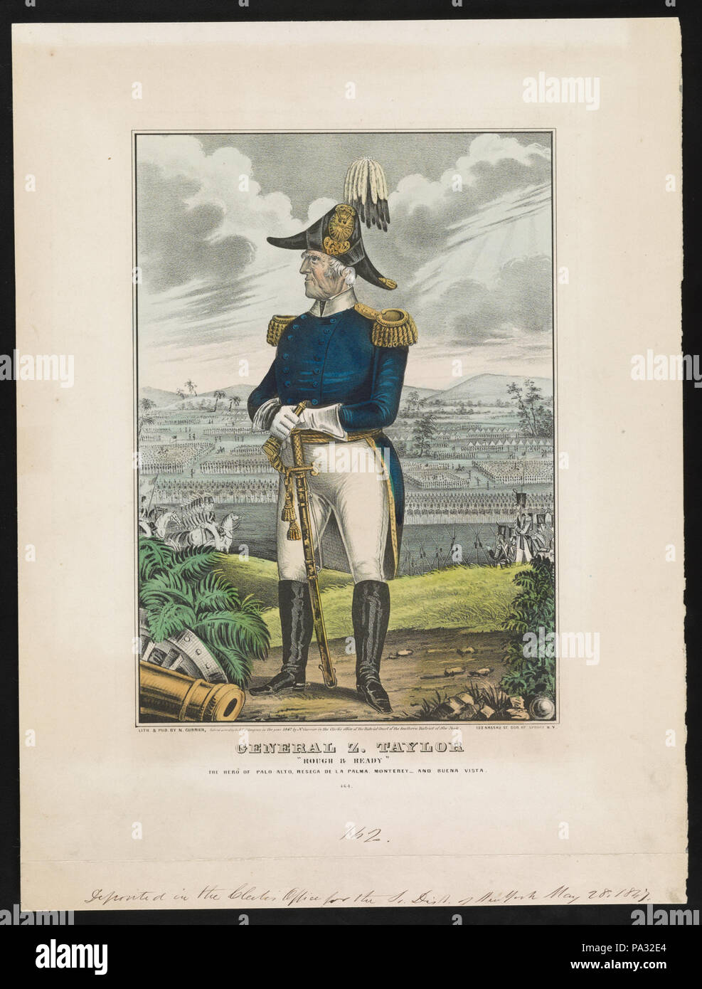 701 Allgemeine Z Taylor - "rough &Amp; Bereit" LCCN 2001700073 Stockfoto