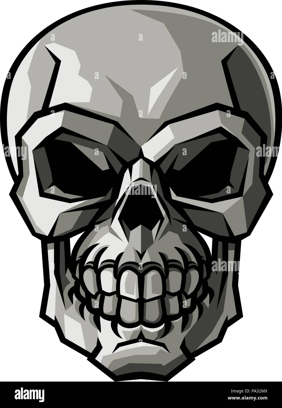 Skull Design Stock Vektor