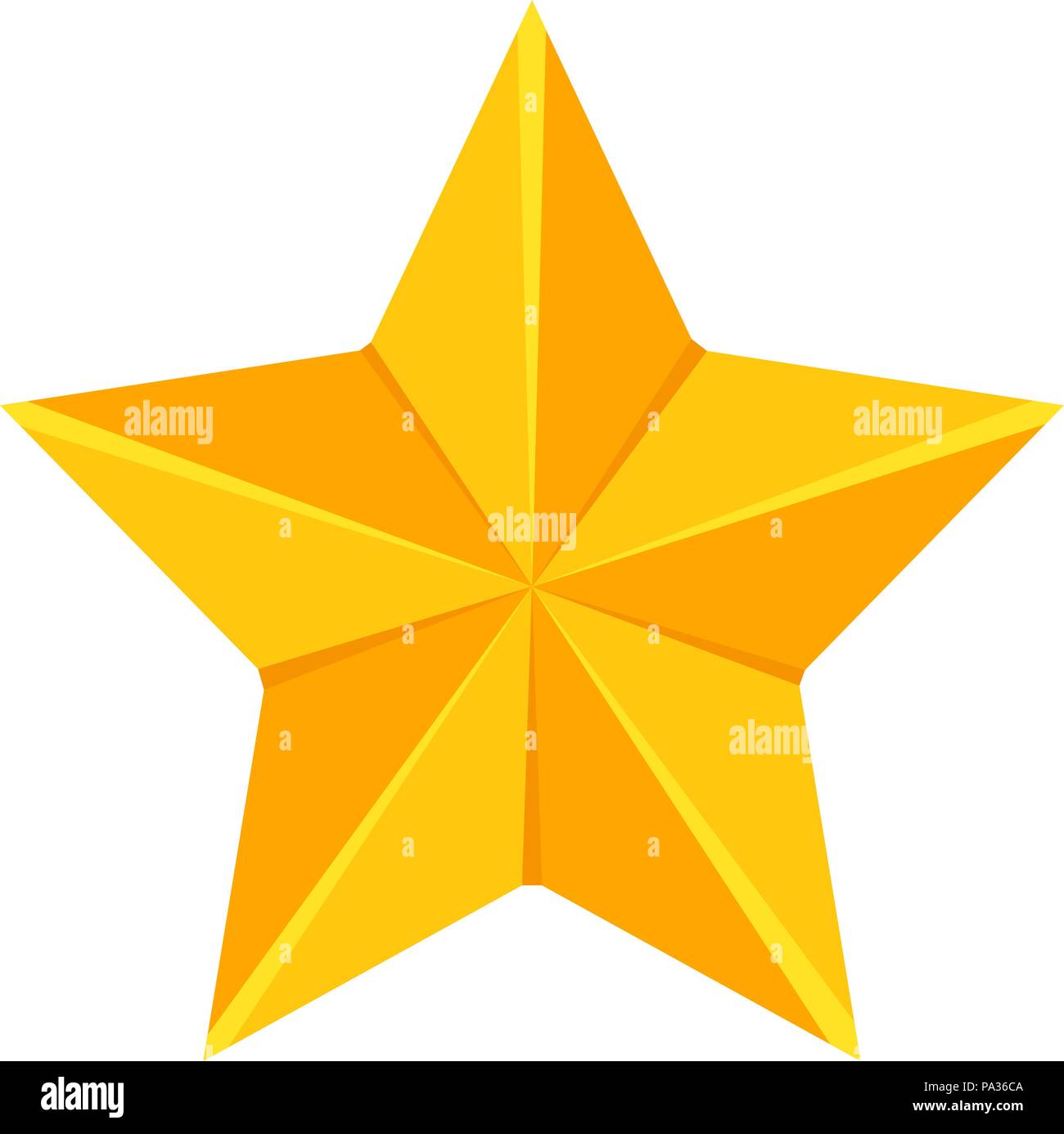 Bunte cartoon Golden Star Stock Vektor