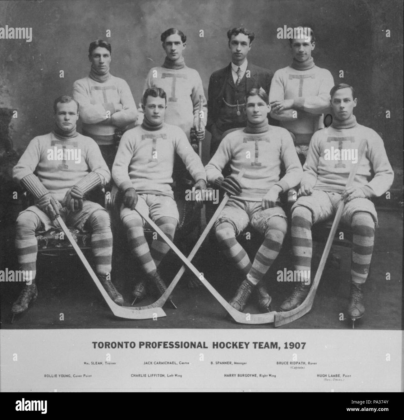 28 1907 Toronto Professional Hockey Club Stockfoto
