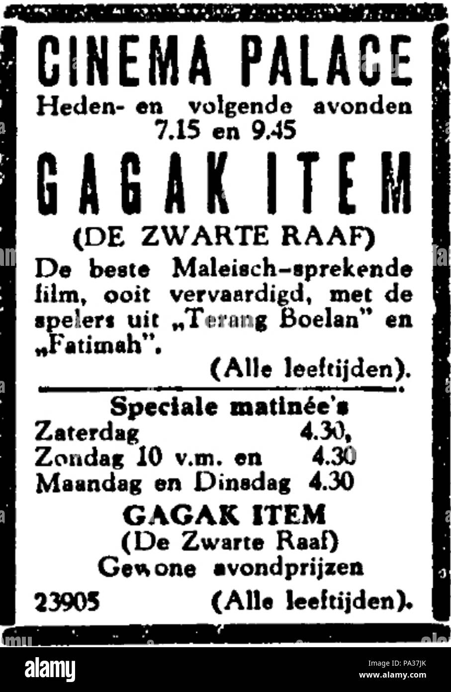 98 Gagak Los ad Stockfoto