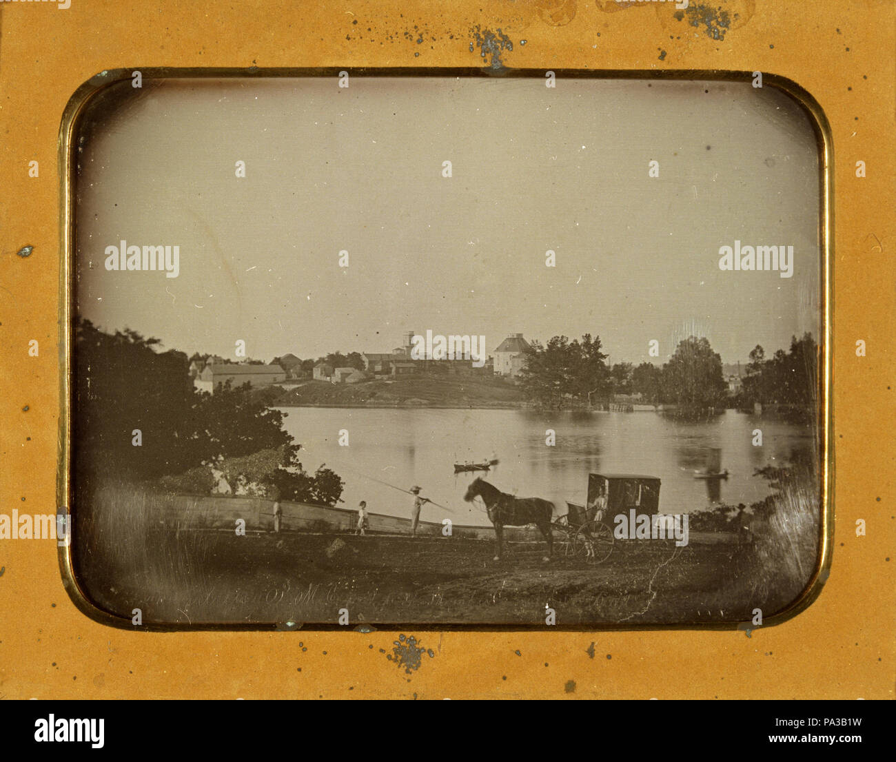 307 Chouteau's Pond, südlich bis Acht und Gratiot, 18. Juli 1851 Stockfoto