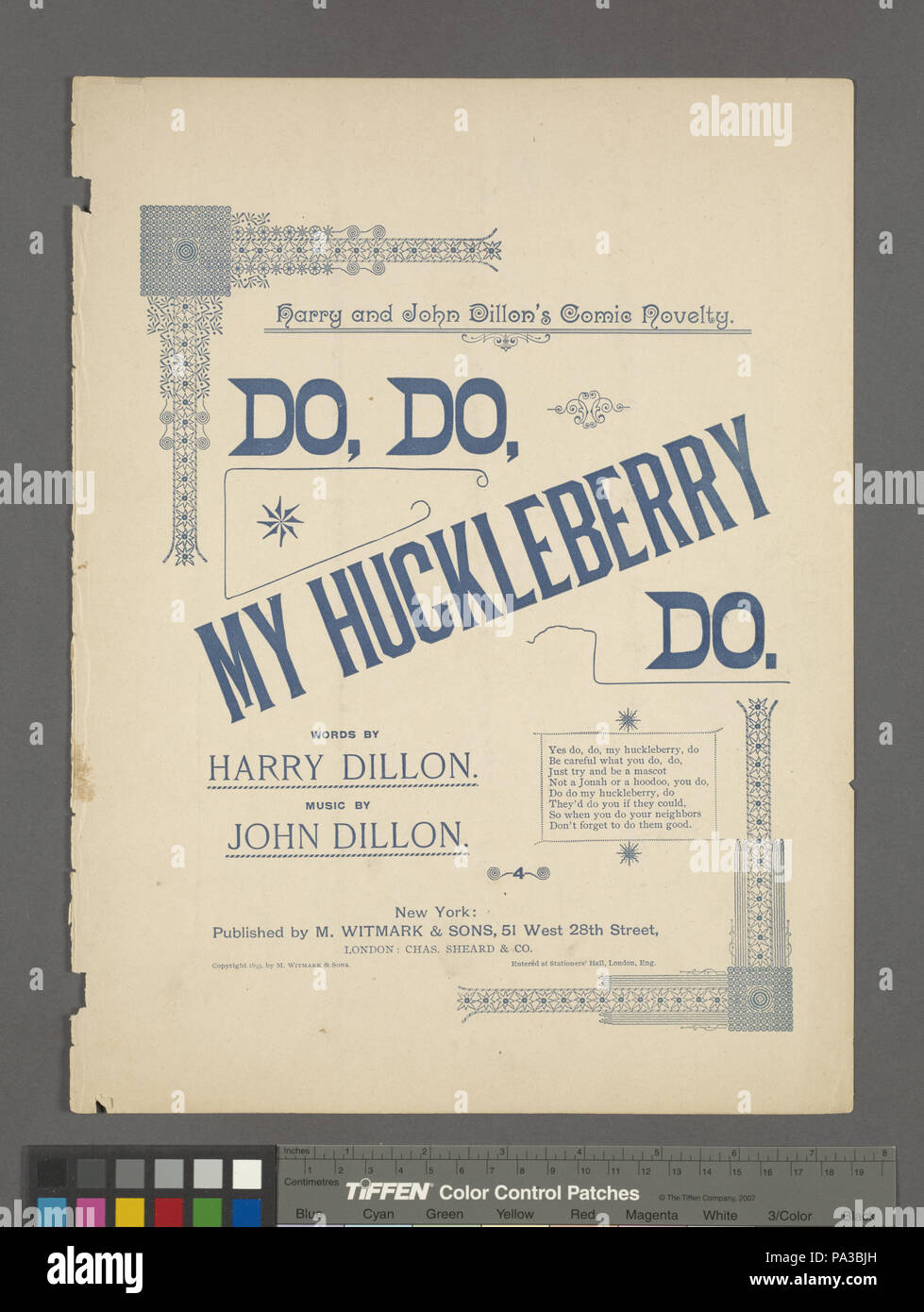 581 Tun, Tun, mein Huckleberry (NYPL Hades -449151-1157338) Stockfoto