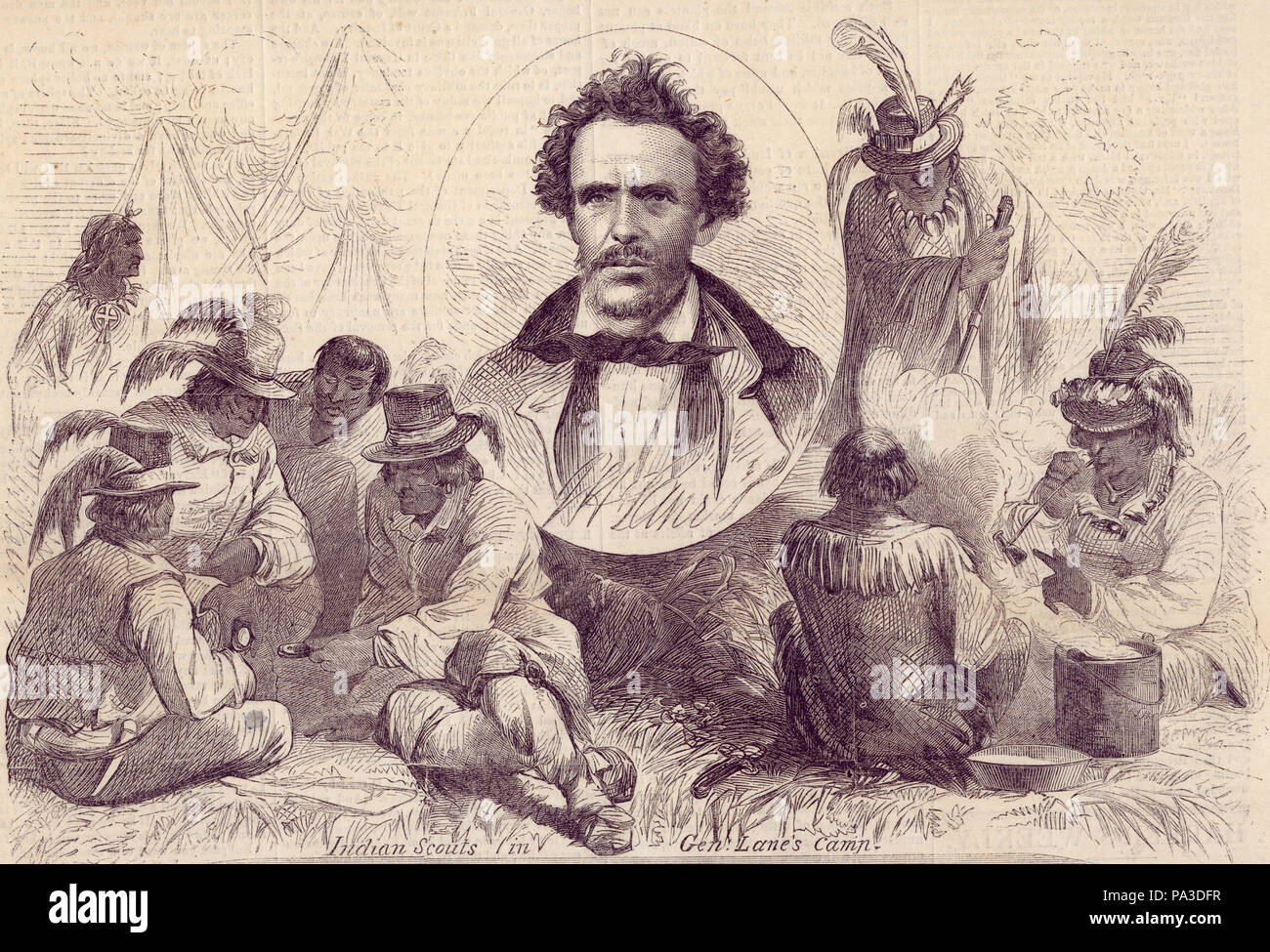 3 "Indische Pfadfinder in Gen.'s Lane Camp". Stockfoto