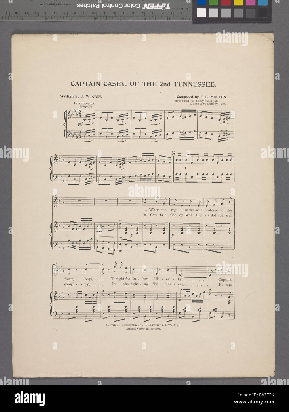 279 Kapitän Casey, der 2 Tennessee (NYPL Hades -608898-1956491) Stockfoto