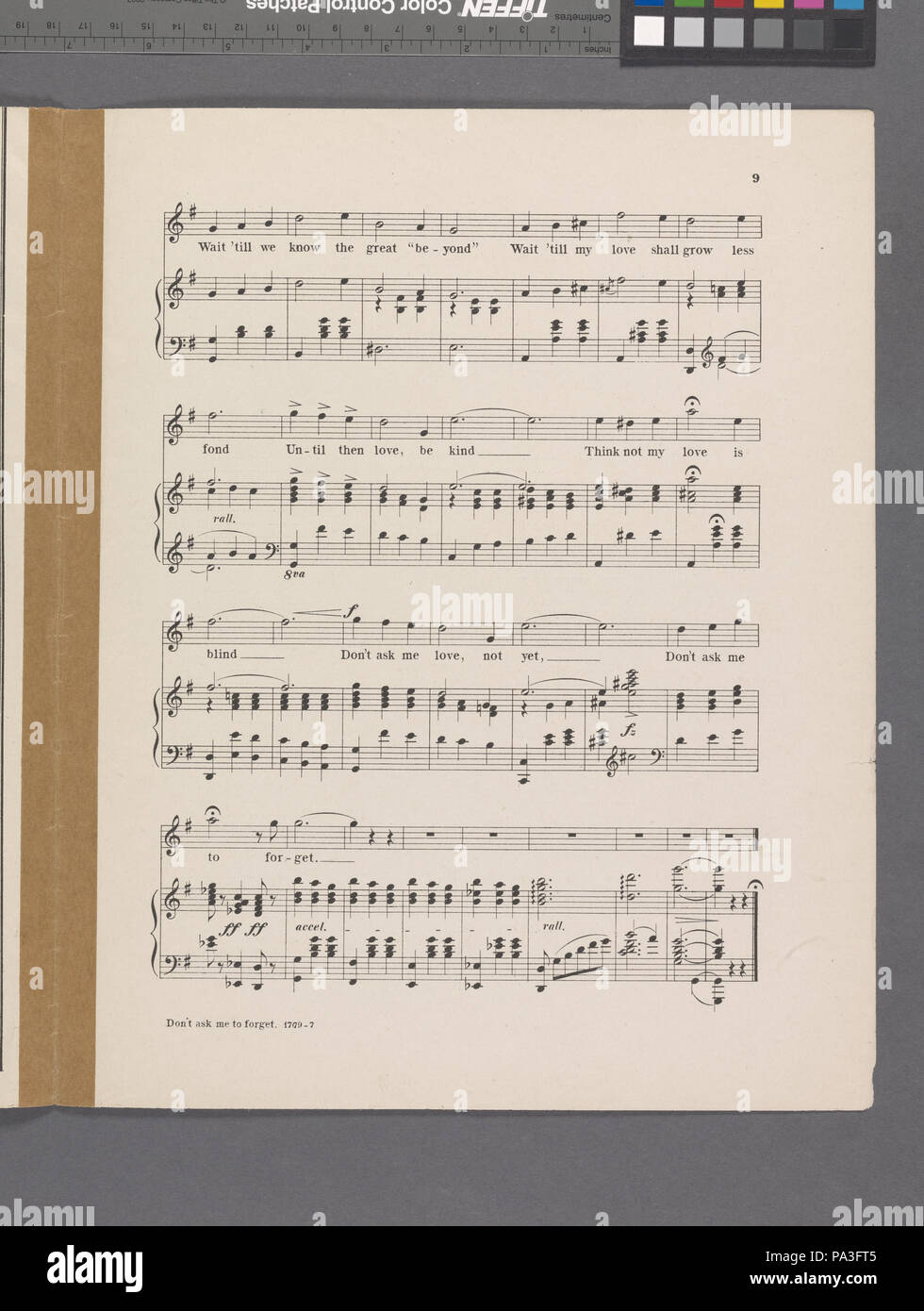 584 fragen Sie mich nicht zu vergessen (NYPL Hades -608843-1957780) Stockfoto