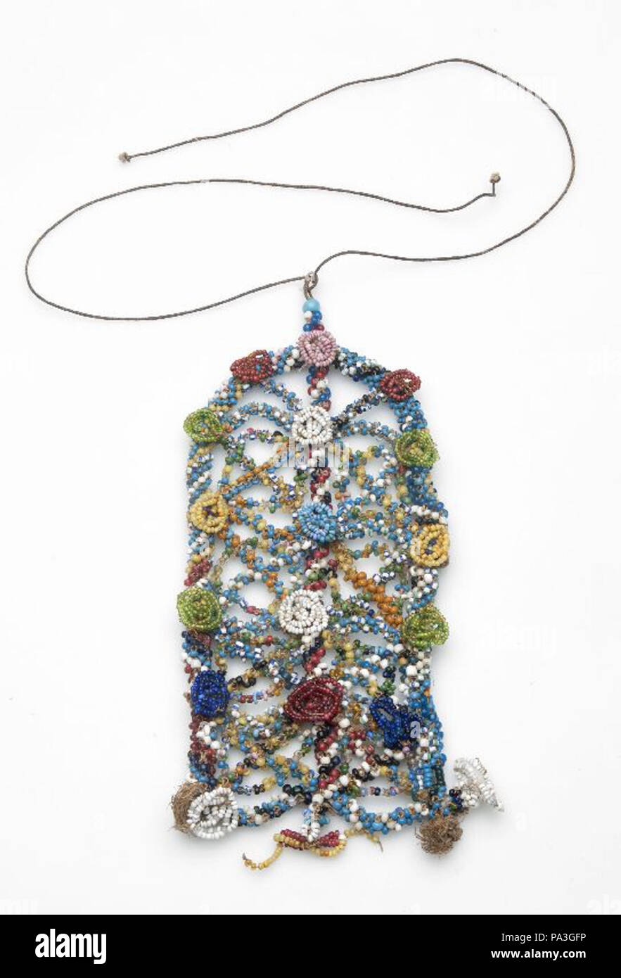 21 Schürze aus perlenstickerei, von Frauen getragen während Tanzen Feste - Collectie stichting Nationaal Museum van Wereldculturen-TM-A-108 b Stockfoto