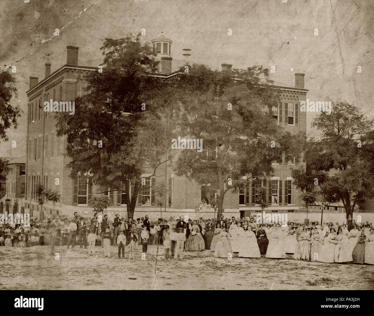 671 Franklin School. Siebzehnten und Christy Straßen Stockfoto