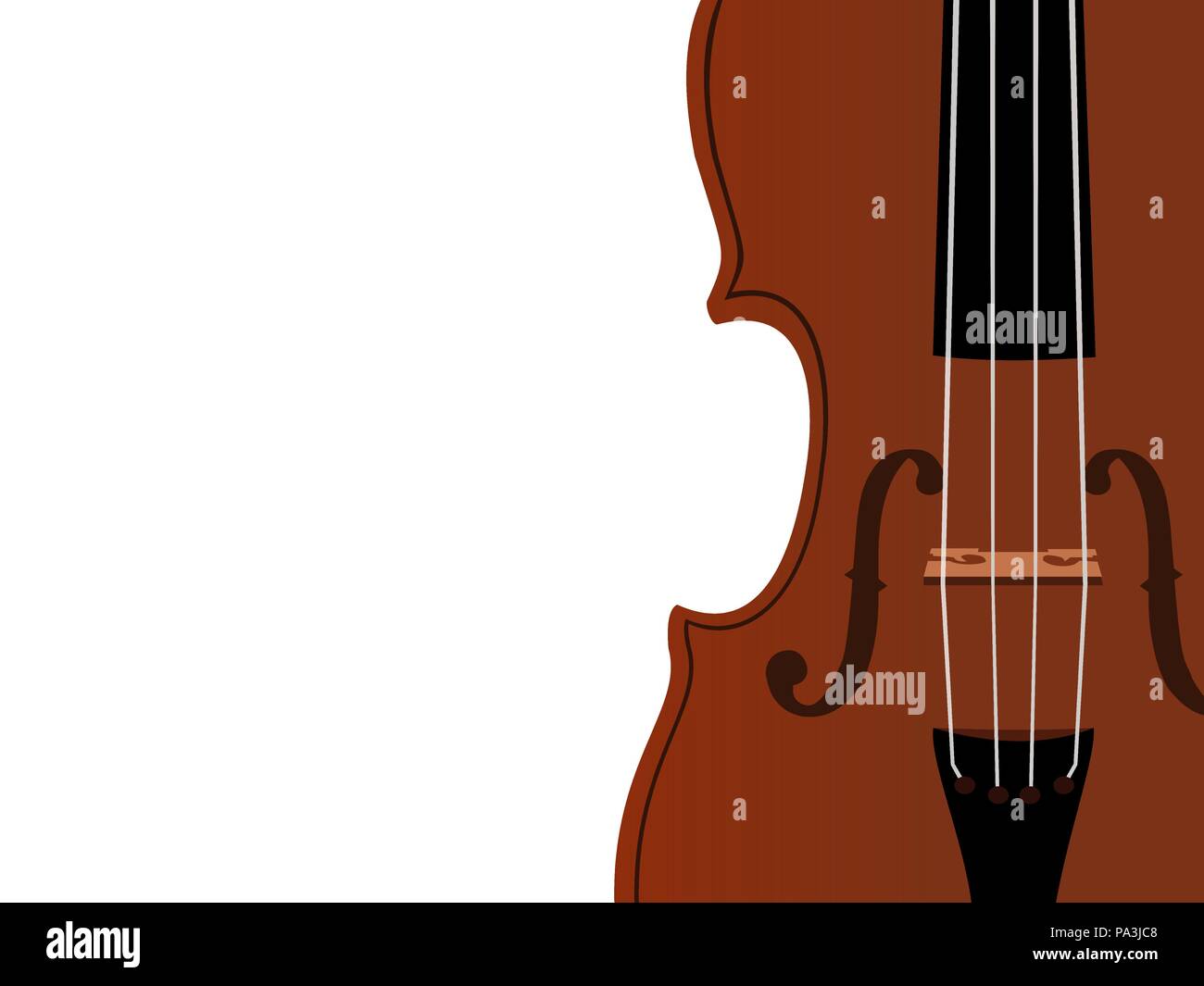 Violine Hauptteil Vektor Stock Vektor