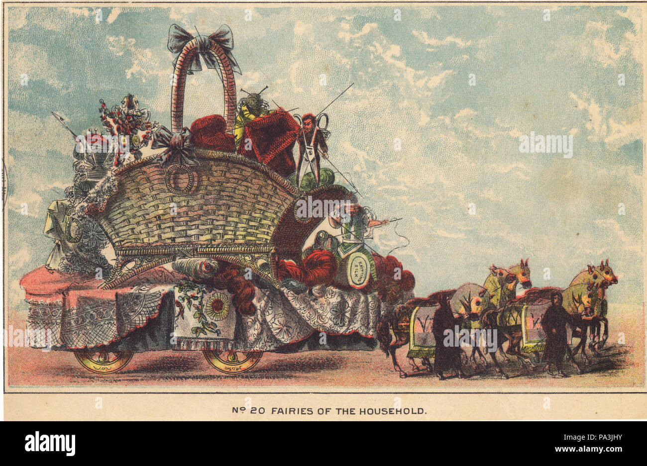 2 "Feen des Haushalts." Platte 20, von der verschleierten Propheten 6. jährlichen herbstlichen Festival, Oct 2nd, 1883 Stockfoto