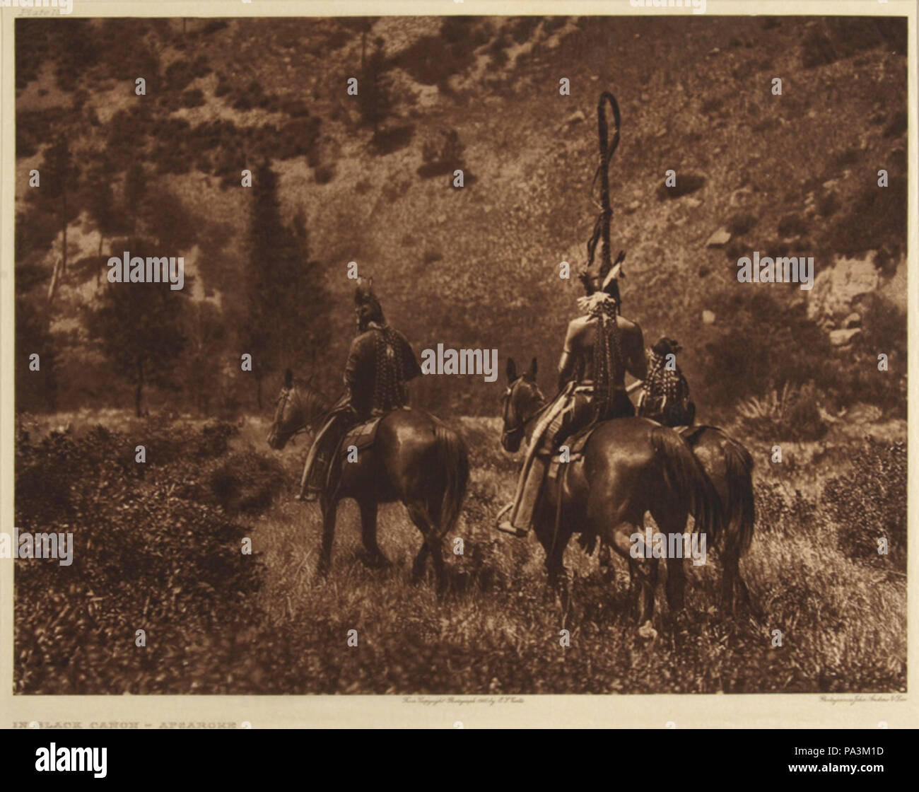 119 In Schwarz Cañon, 1908 Stockfoto