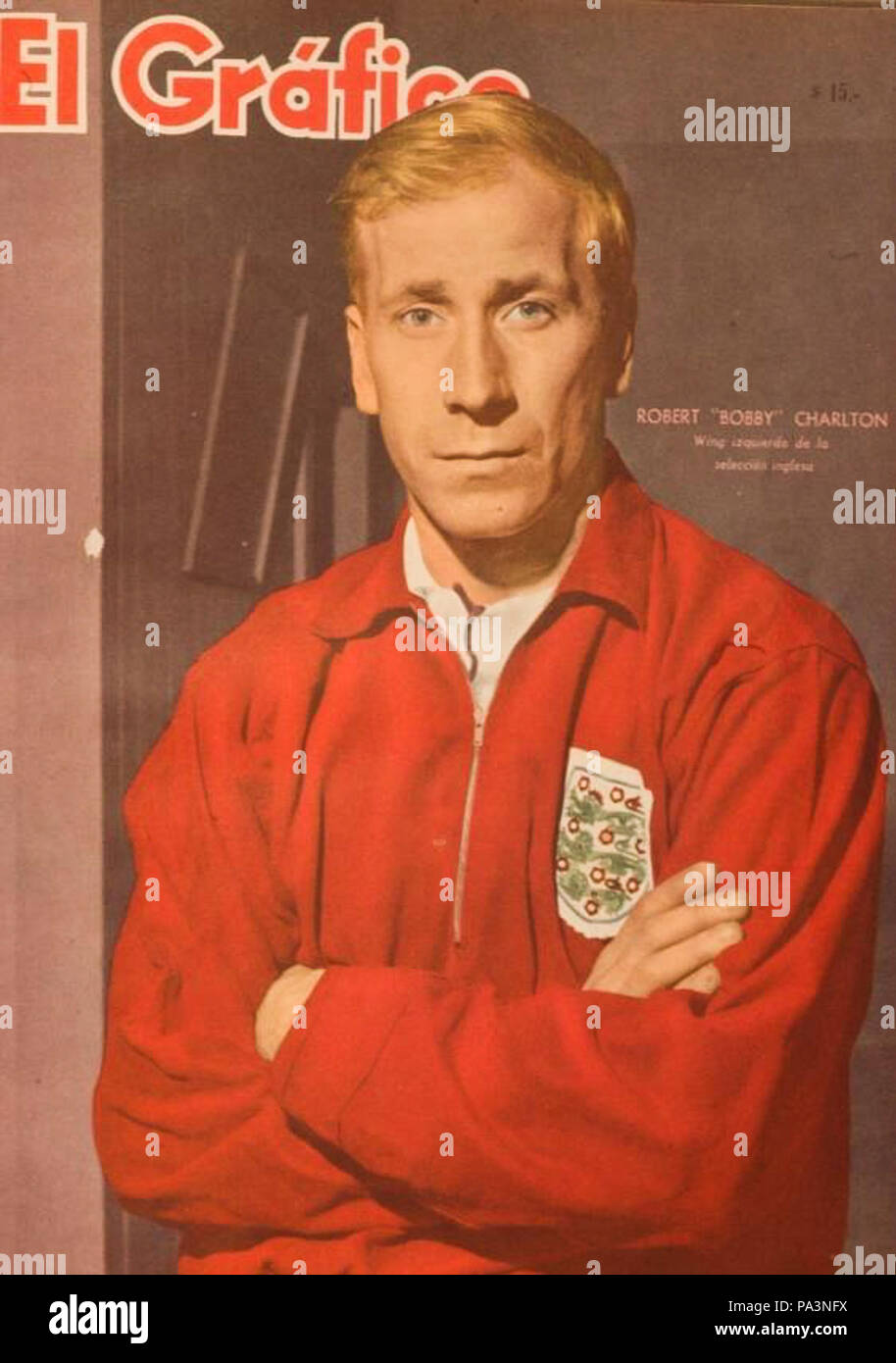 39 Bobby Charlton elgrafico Stockfoto