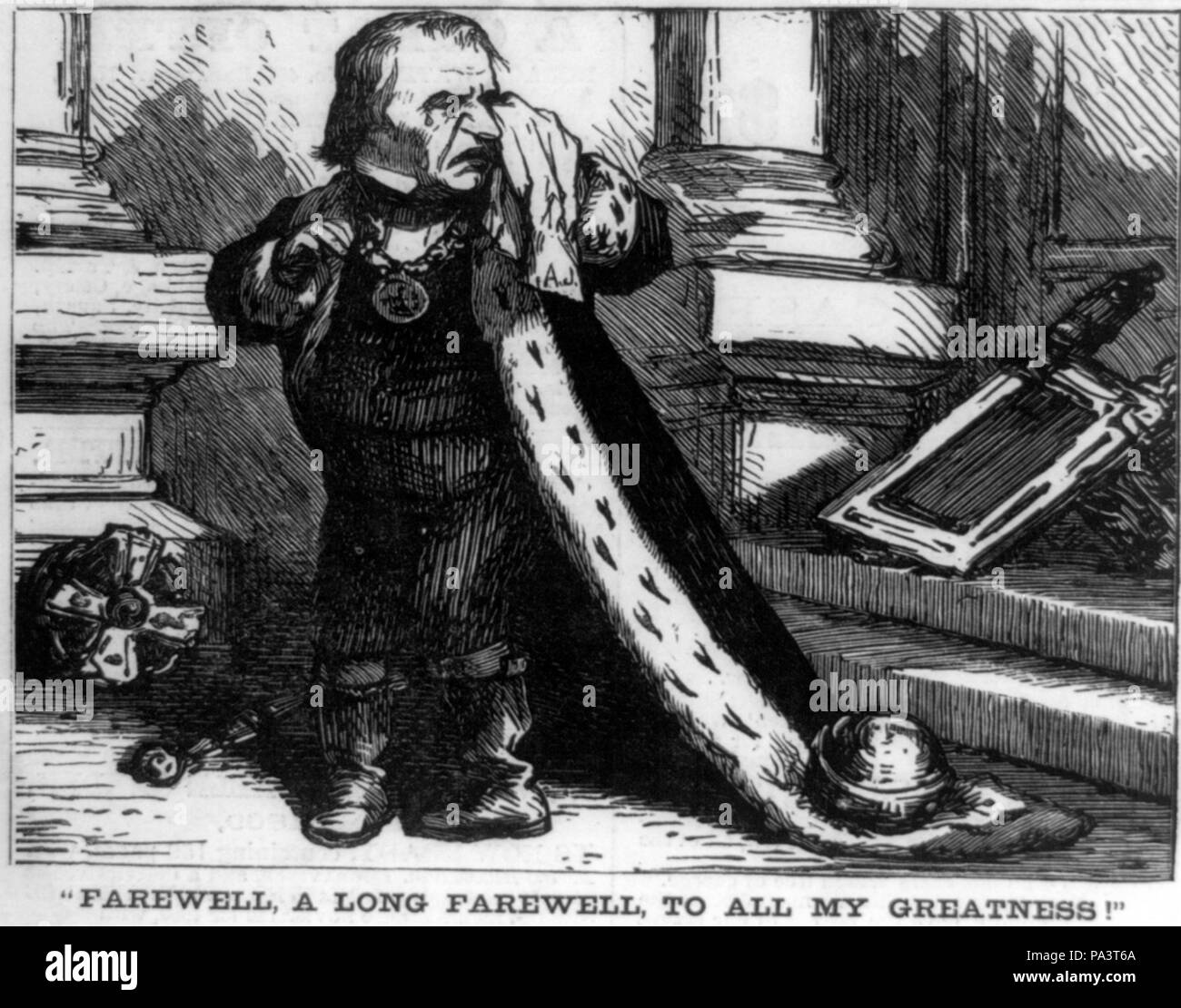 129 Andrew Johnson, Abschied von all meine Größe cph. 3a 03724 Stockfoto