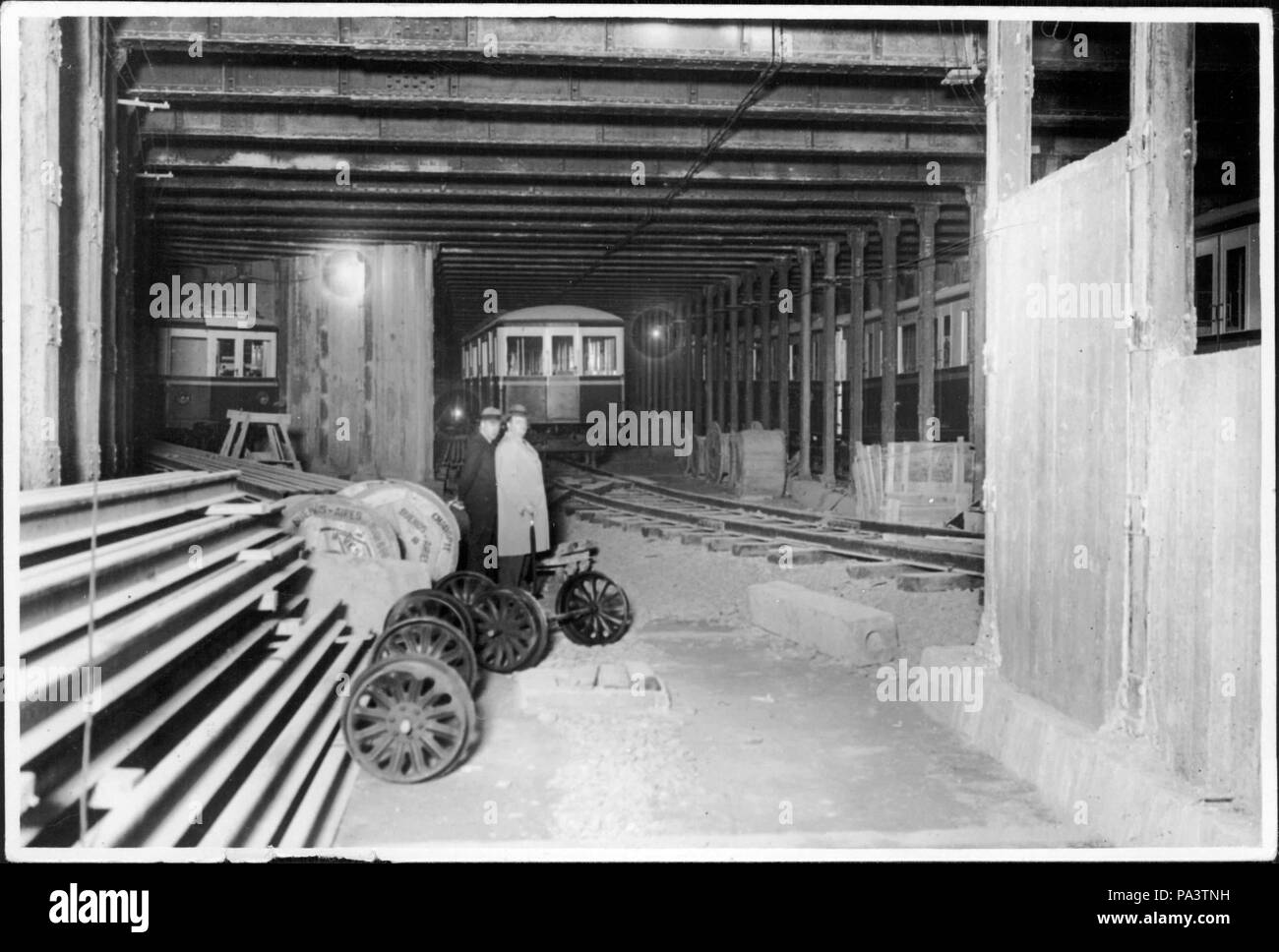 158 Linie C im Bau Stockfoto