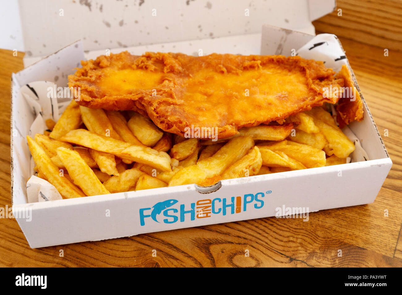 Fisch und Chips Mitnehmen Stockfotos und -bilder Kaufen - Alamy