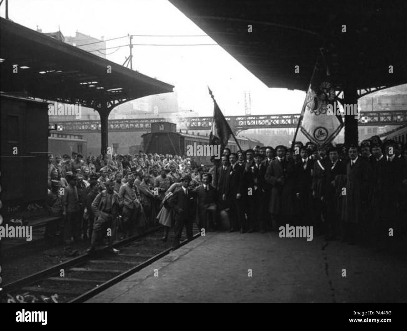 157 Arrivée des étudiants de Strasbourg à Paris en 1919 2 Stockfoto