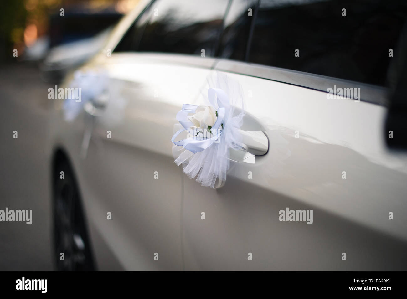 Hochzeit auto dekorationen -Fotos und -Bildmaterial in hoher