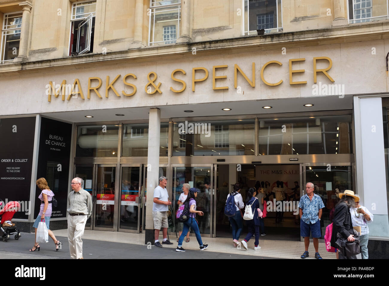 Marks & Spencer in Bath, England. Stockfoto