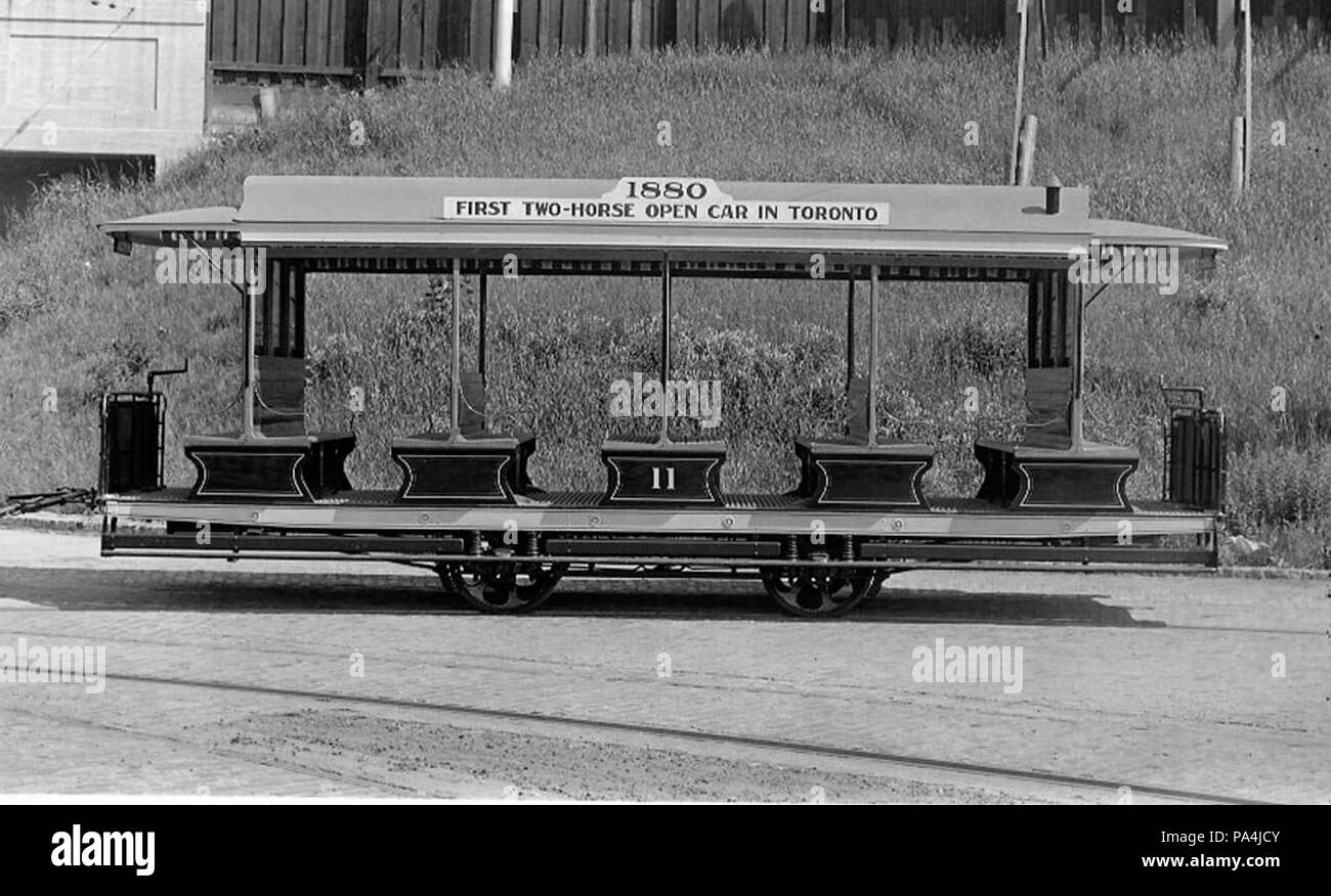 83 Ersten beiden Pferd offenen Wagen in Toronto Stockfoto