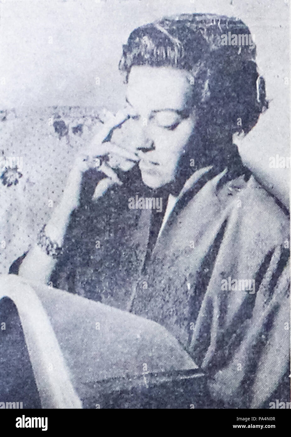 146 Kerima, Dunia Film 1 Mai 1955 p 20. Stockfoto