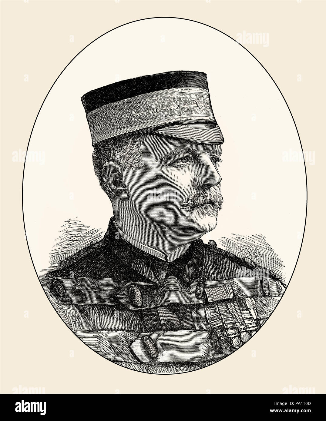 Generalleutnant Sir Herbert Taylor MacPherson, 1827-1886, der Kommandant der indischen Kontingent während der jüngsten Kampagne in Ägypten, von der Britischen Ba Stockfoto