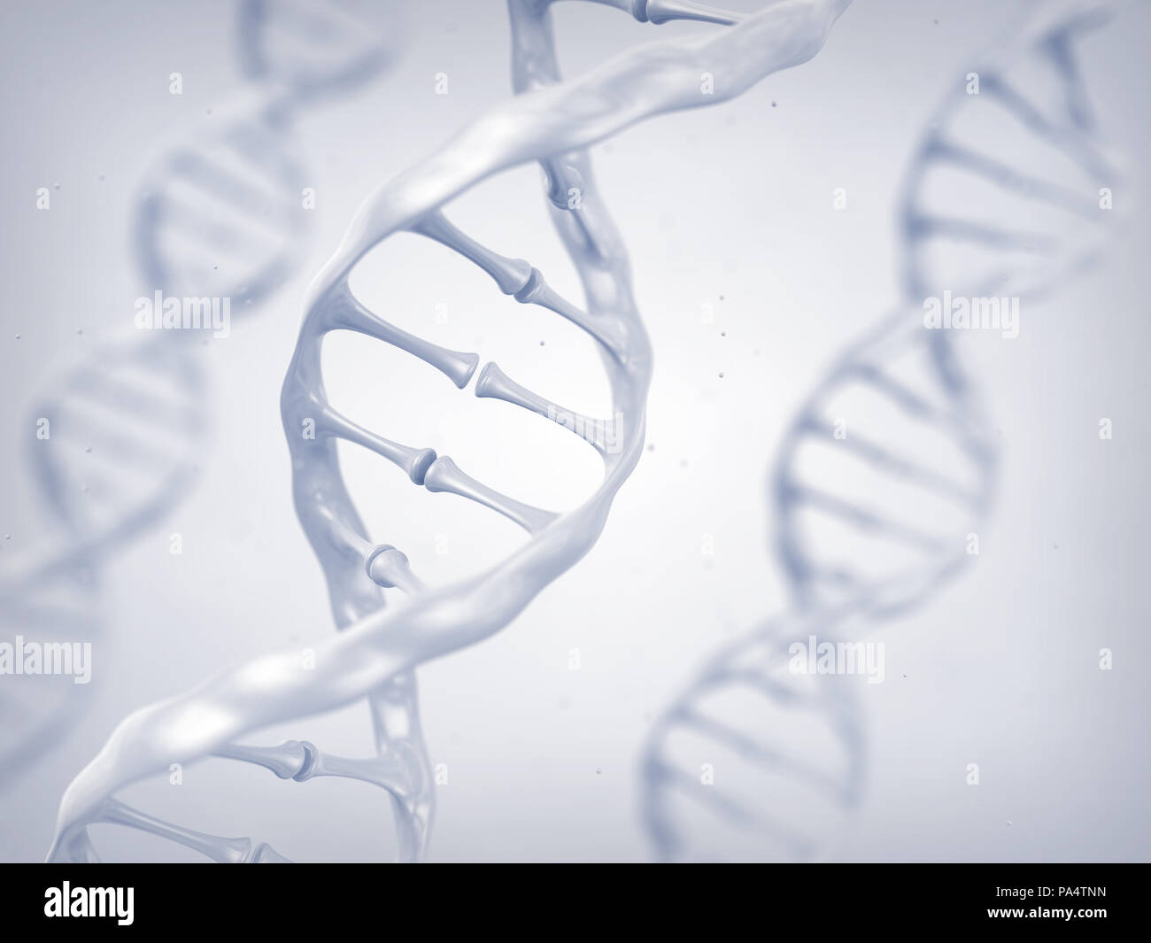 Dna-helix, Gensequenz, genetische Code Stockfoto