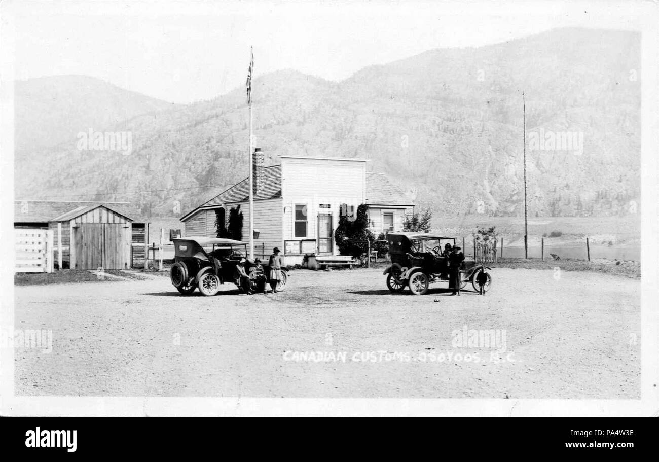 271 kanadischen Zoll bei Osoyoos, 1922 Stockfoto