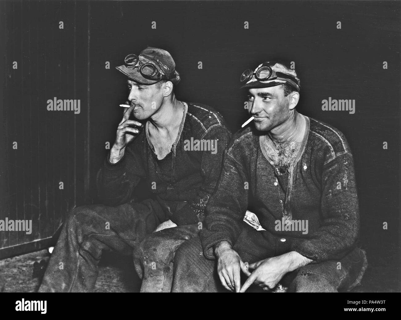 317 Travailleurs Alcan Shawinigan Stockfoto