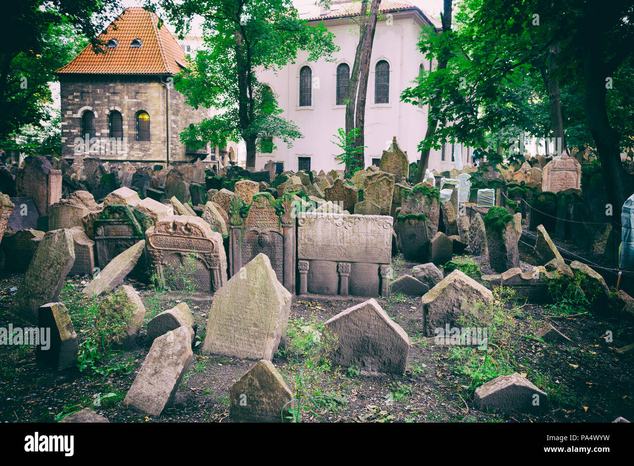 Prag - Jüdische Stadt - Tschechische Republik Stockfoto
