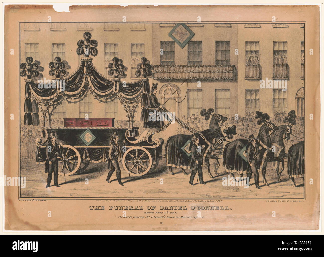 683 Begräbnis von Daniel O'Connell LCCN 2001699781 Stockfoto