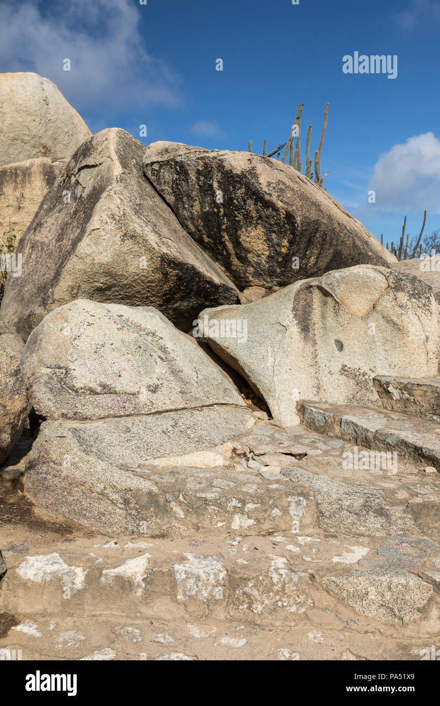 Casibari Felsformationen, Aruba, Karibik Stockfoto