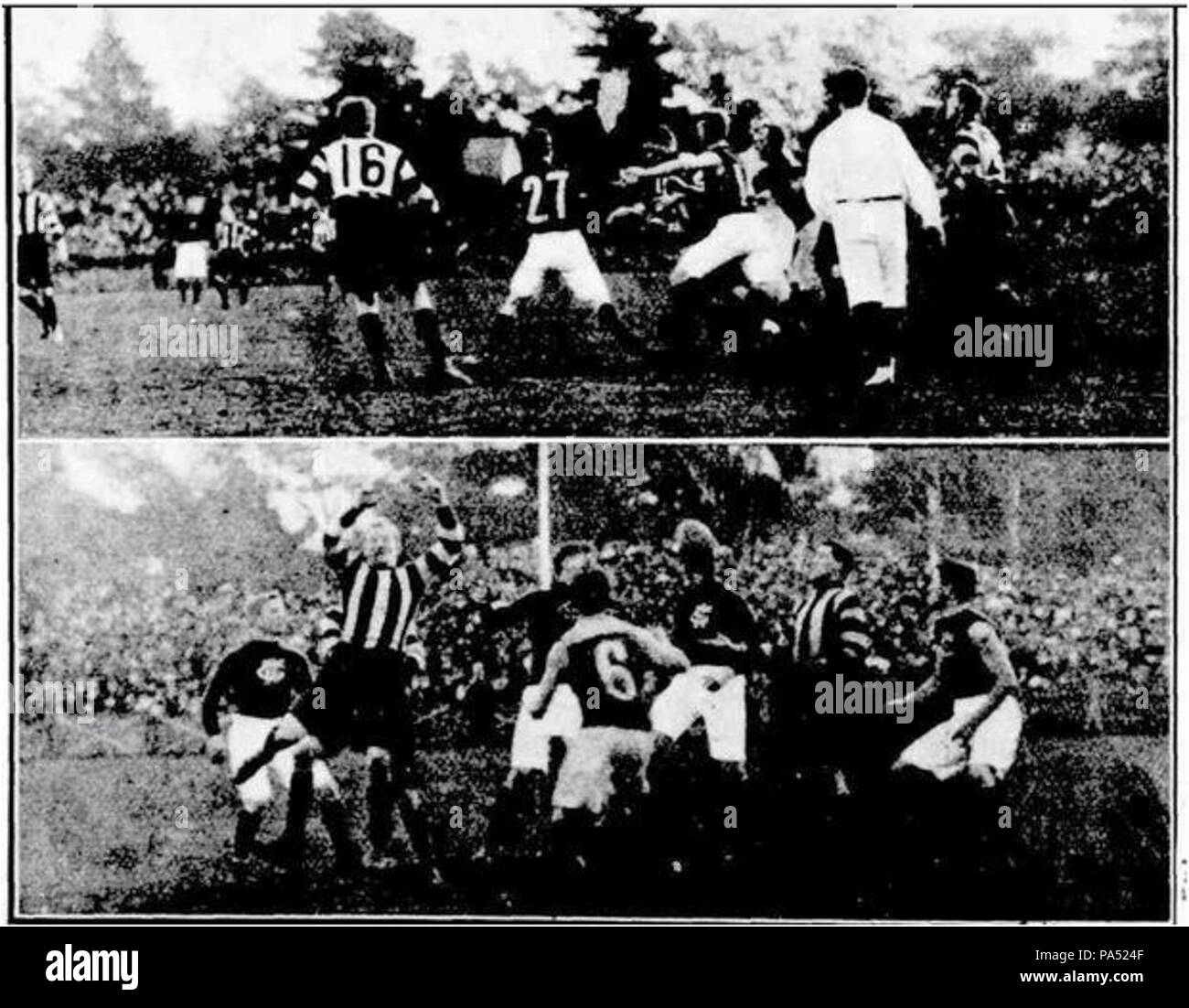 33 1913 Runde 13 VFL Carlton gegen Collingwood Stockfoto